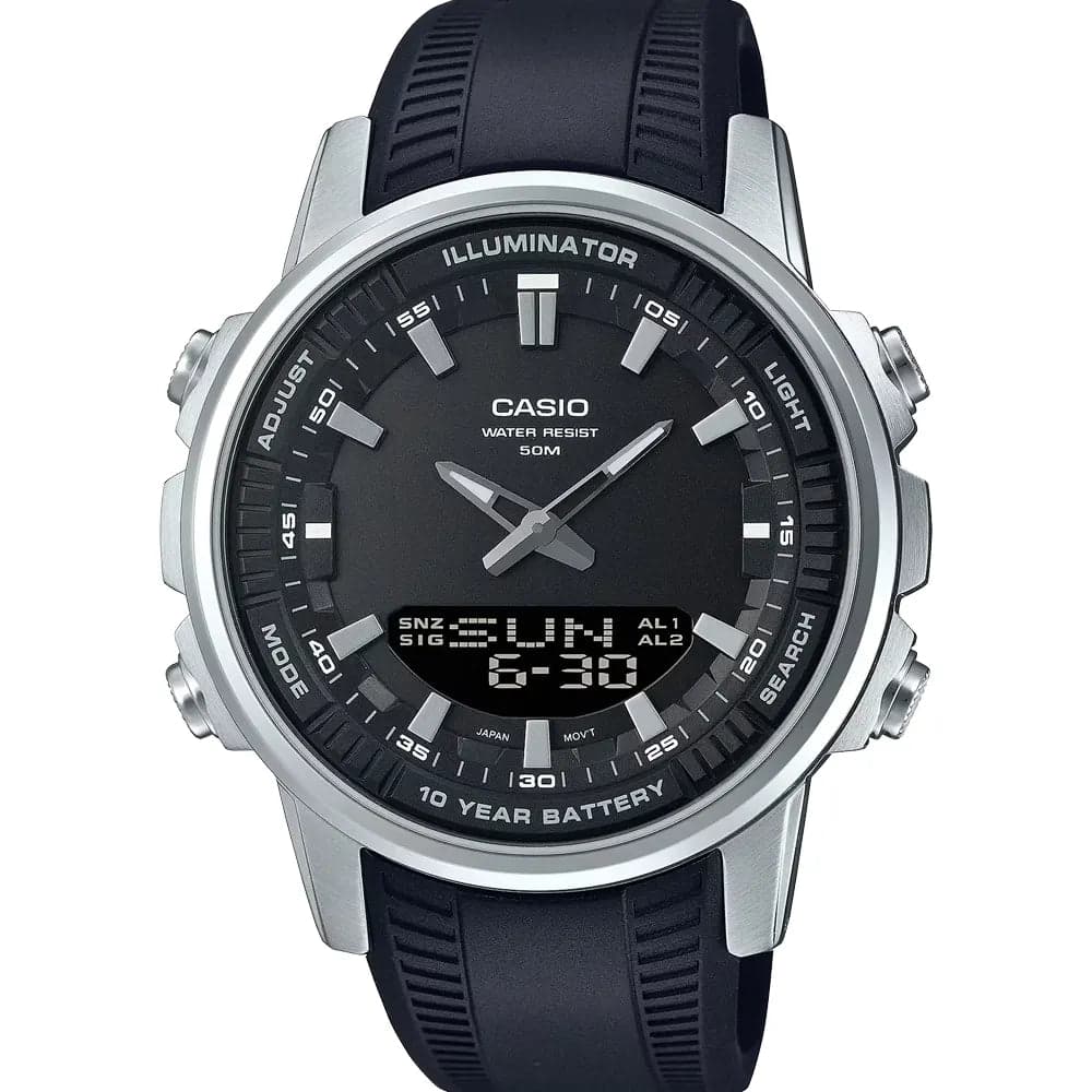 Casio AMW-880-1A Men’s Black Resin Strap Analog-Digital Dive Watch