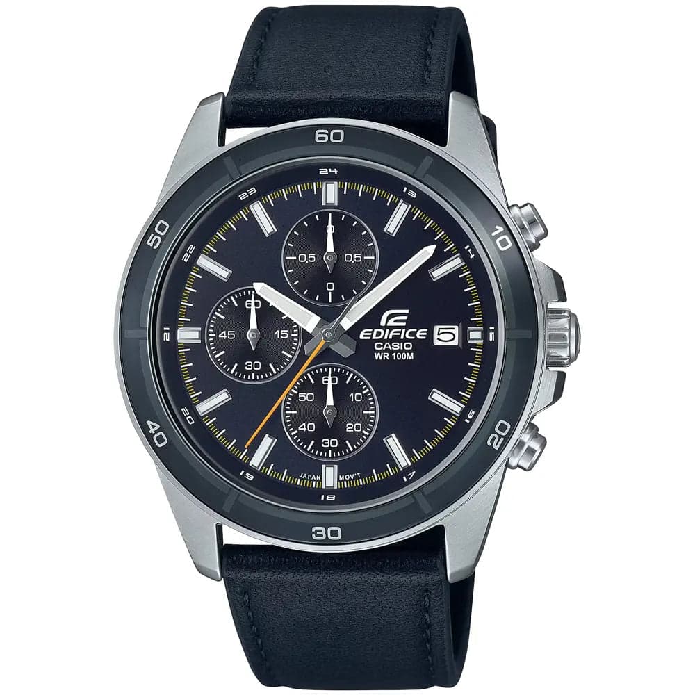 Casio EFR-526L-2C Men’s Blue Leather Strap Chronograph Watch