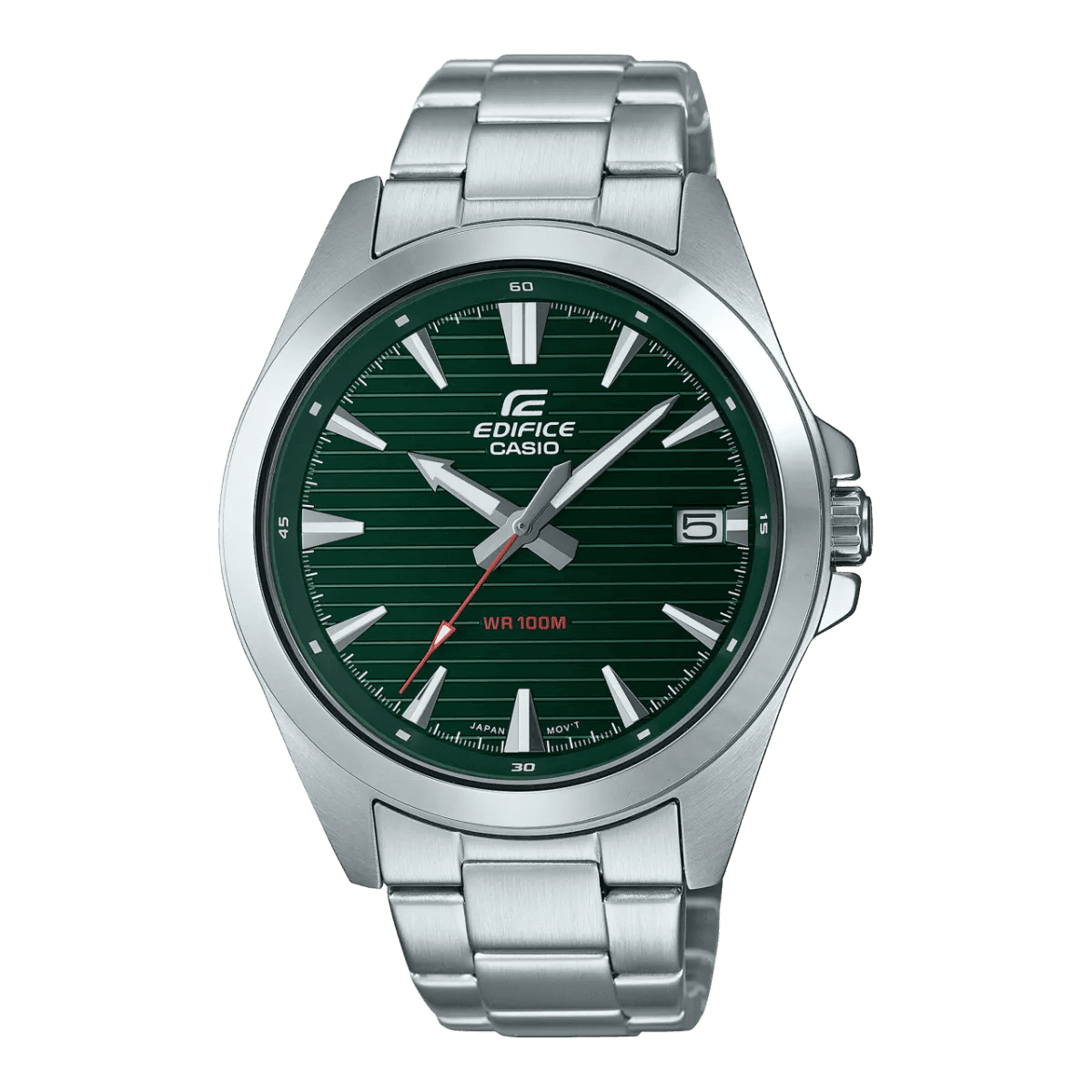 Casio EFV-140D-3A Men’s Green Steel Strap Analog Watch