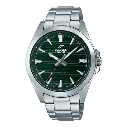 Casio EFV-140D-3A Men’s Green Steel Strap Analog Watch