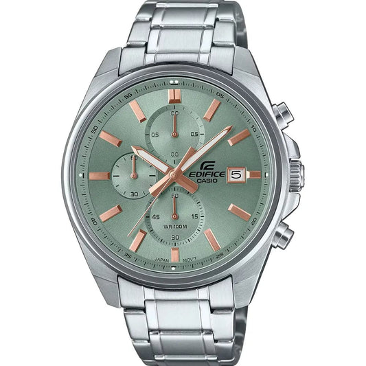 Casio EFV-610DE-3A Men’s Green Steel Strap Chronograph Watch