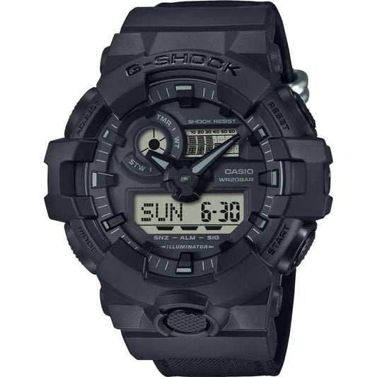 Casio G-Shock GA-700BCE-1A Men’s Black Resin Strap Analog-Digital Watch