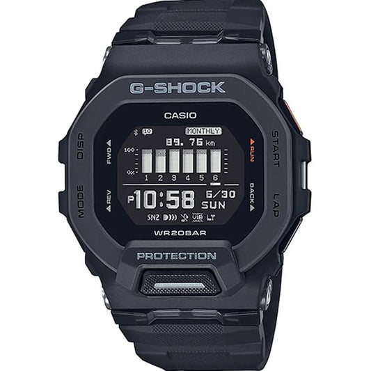 Casio G-Shock GBD-200-1D Men’s Black Resin Strap Digital Watch