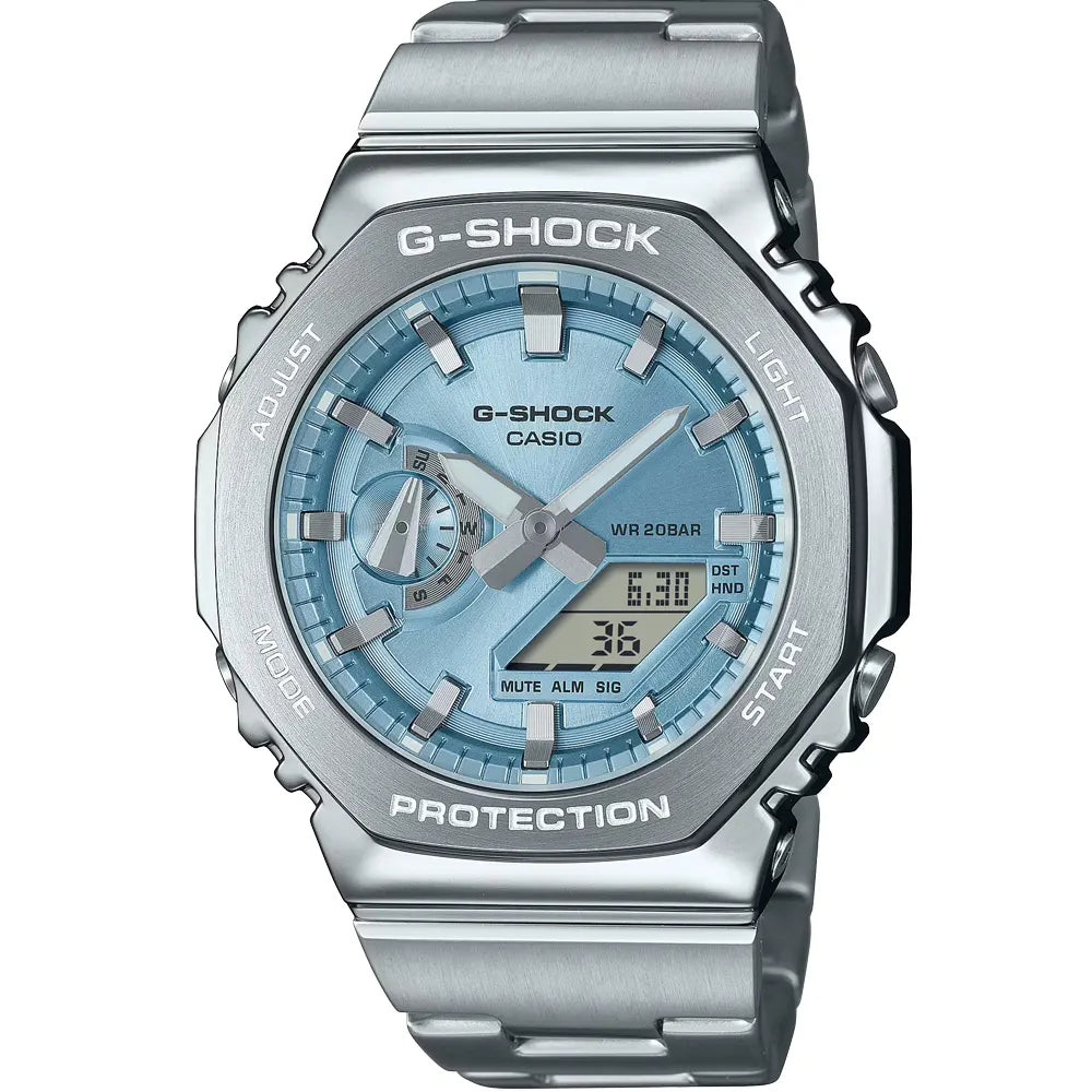 Casio G-Shock GM-2110D-2A Metal Band Men Watch