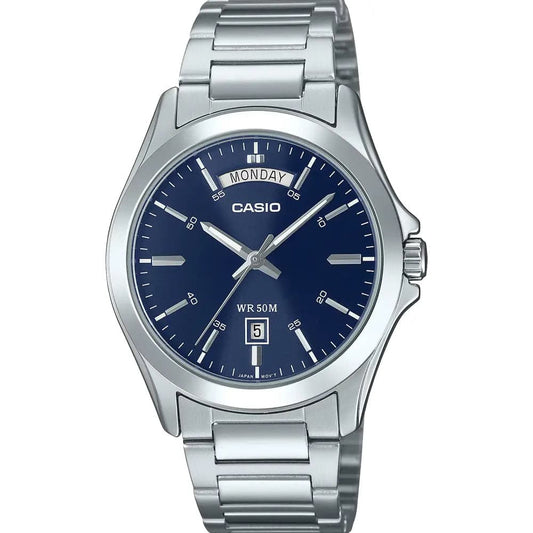 Casio MTP-1303DD-2A2 Men’s Silver Steel Strap Analog Watch