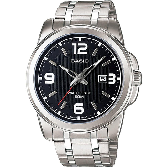 Casio MTP-1314D-1A Men’s Black Steel Strap Analog Watch