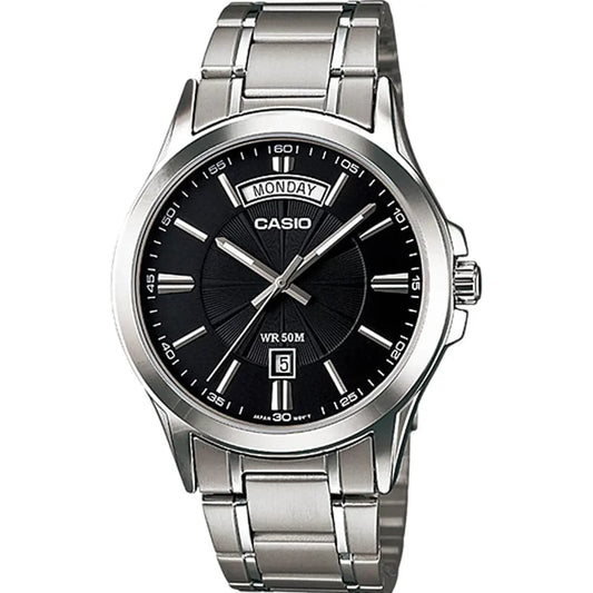 Casio MTP-1381D-1A Men’s Black Steel Strap Analog Watch