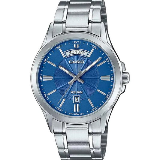 Casio MTP-1381D-2A Men’s Silver Steel Strap Analog Watch