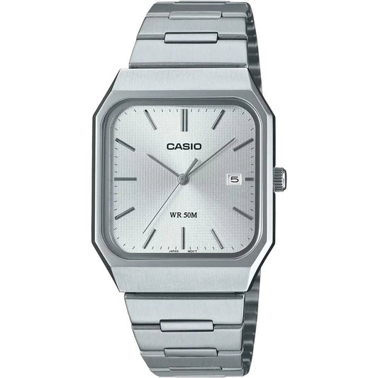 Casio MTP-B185D-7A Men’s Silver Steel Strap Analog Watch