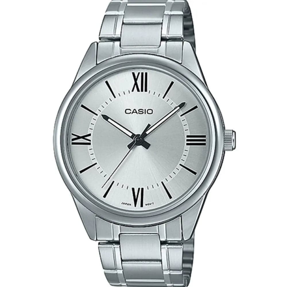 Casio MTP-V005D-7B5 Men’s Silver Steel Strap Analog Watch