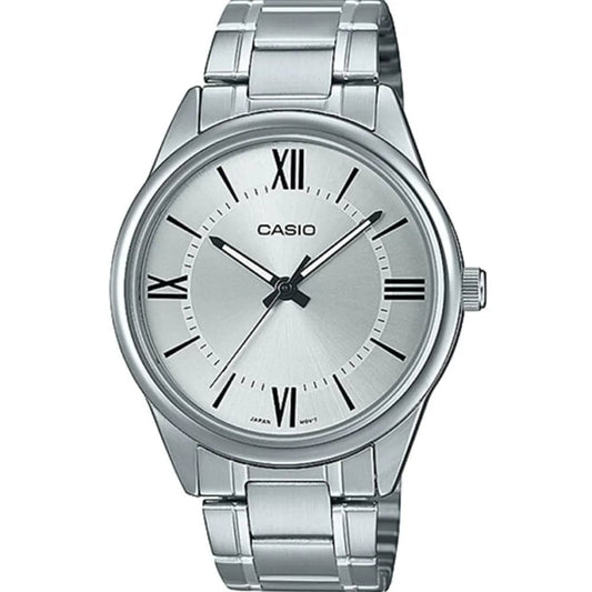 Casio MTP-V005D-7B5 Men’s Silver Steel Strap Analog Watch