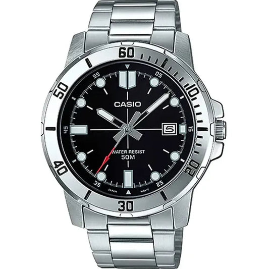 Casio MTP-VD01D-1E Men’s Silver Steel Strap Analog Watch