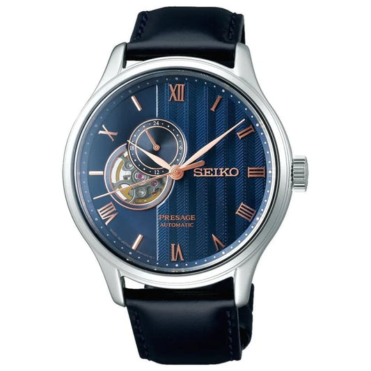Seiko SARY187 Presage Men’s black Leather Strap Analog Watch