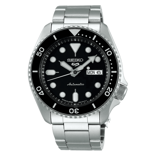 Seiko 5 Sports SBSA005 Men’s Silver Steel Strap Analog Watch
