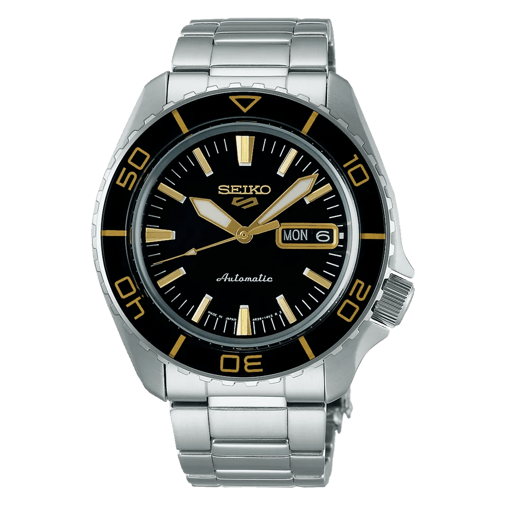 Seiko 5 Sports SBSA261 Men’s Silver Steel Strap Analog Watch