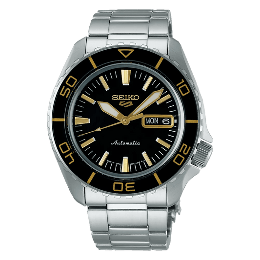 Seiko 5 Sports SBSA261 Men’s Silver Steel Strap Analog Watch