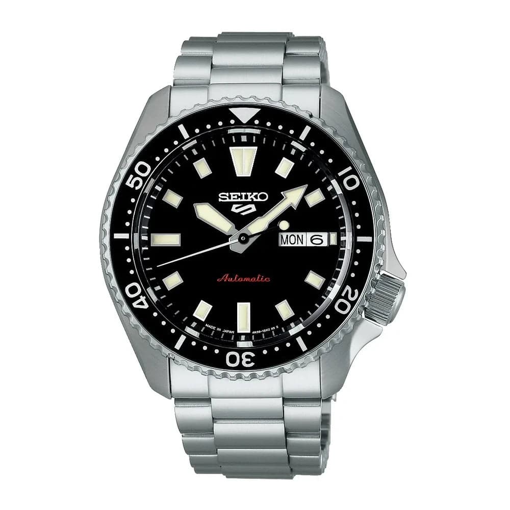 Seiko 5 Sports SBSA305 Men’s Silver Steel Strap Analog Watch