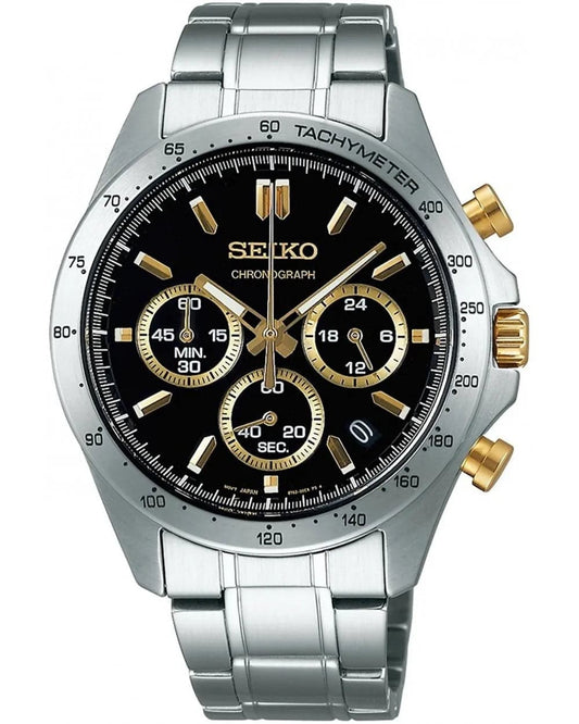 Seiko Spirit Chronograph SBTR015 Men’s Silver Steel Strap Analog Watch