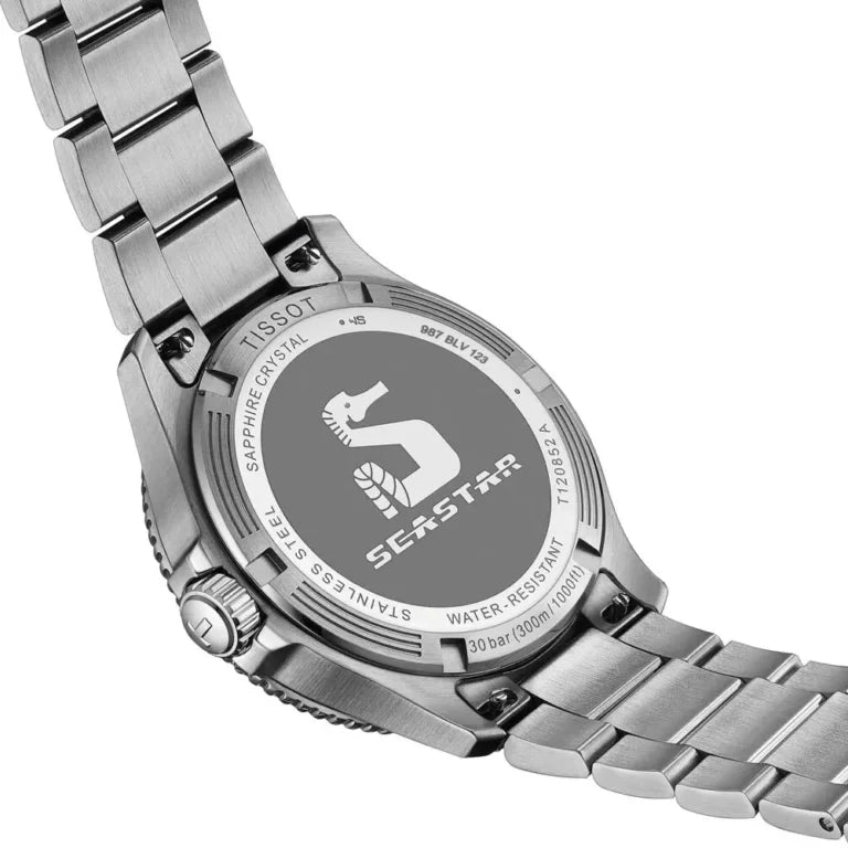 Tissot T120.852.11.051.00 Seastar 1000 GMT Metal Band Men Watch