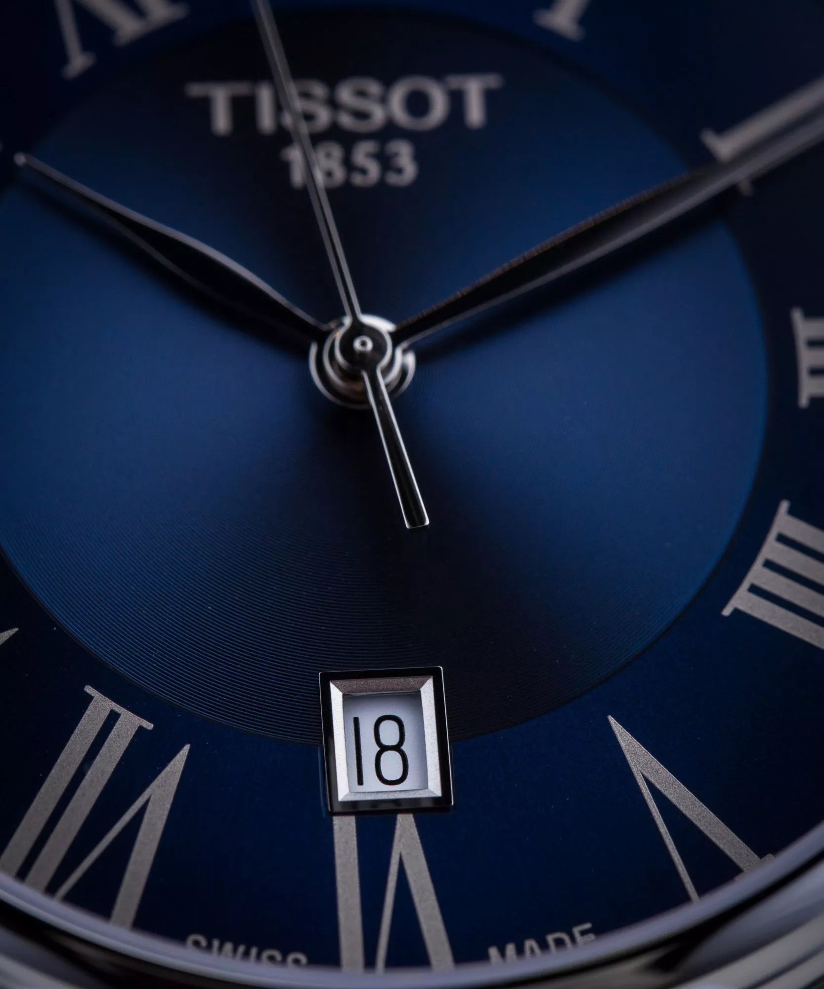 TISSOT T122.410.16.043.00 Men’s Quartz Swiss Made Leather Strap Blue Dial 40mm Watch