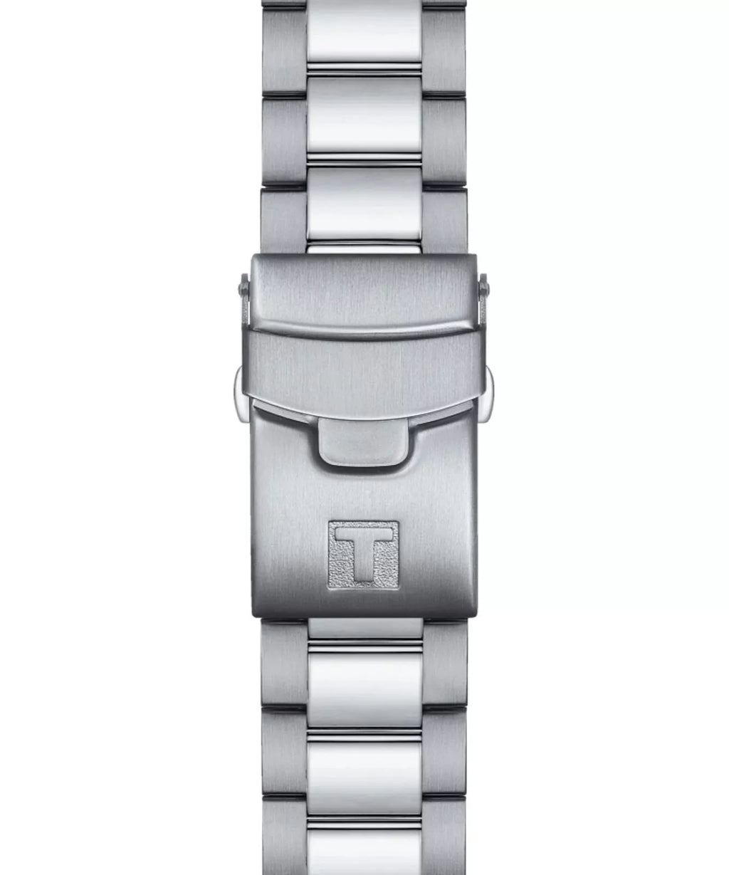 TISSOT T120.417.11.041.03 Men’s Quartz Swiss Made Silver Stainless Steel Blue Dial 45mm Watch&nbsp;